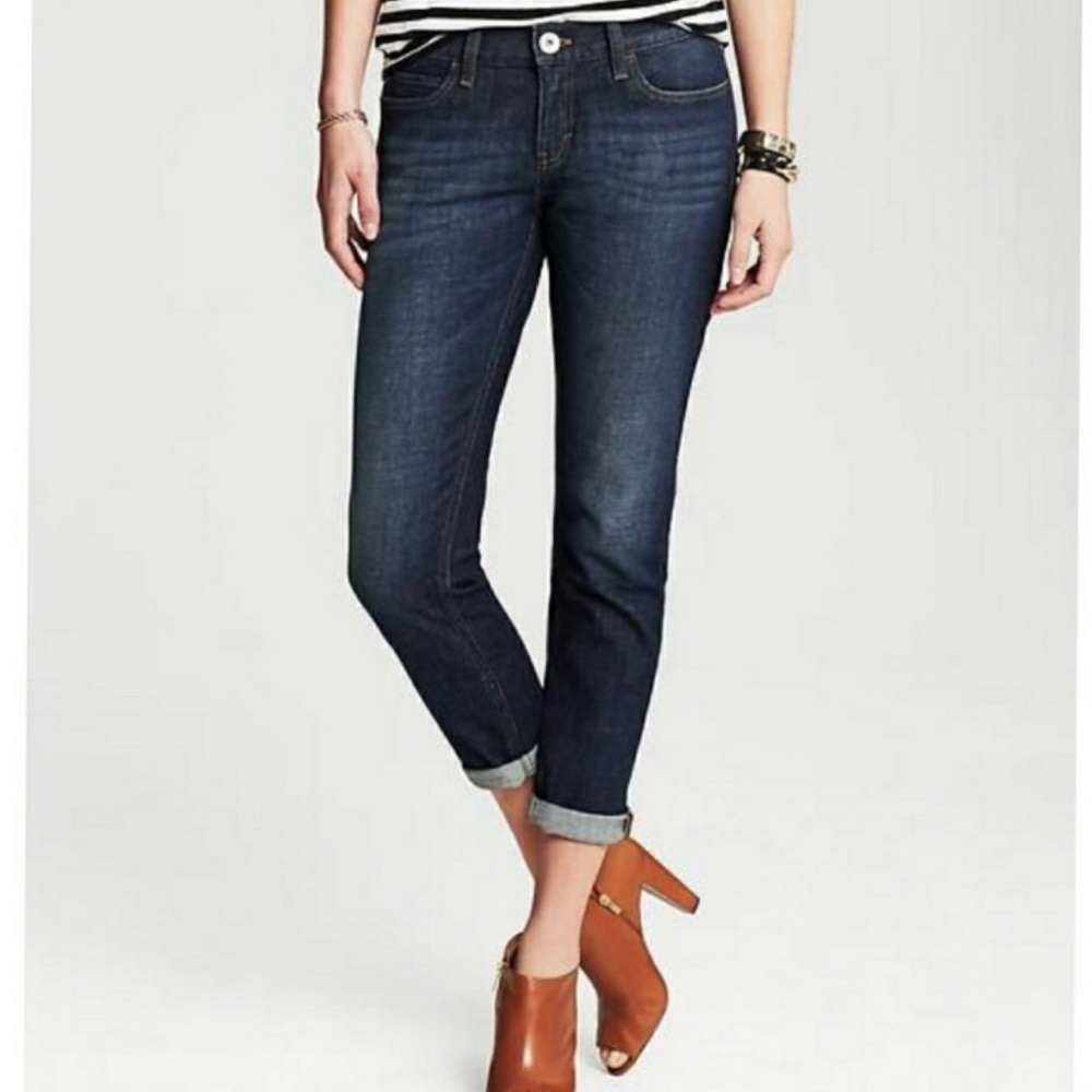 Banana Republic Cuffed Ankle Skinny Fit Jeans